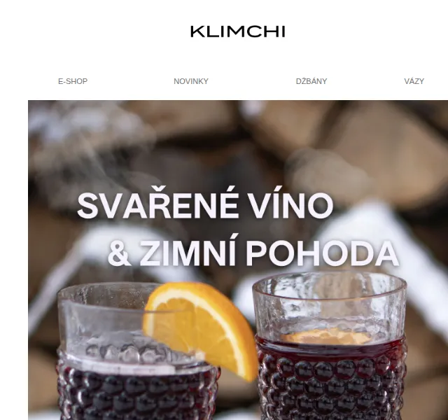 KLIMCHI: skleněné goblety na svařák od 1990 Kč – červenec 2026 | Nuslet.cz