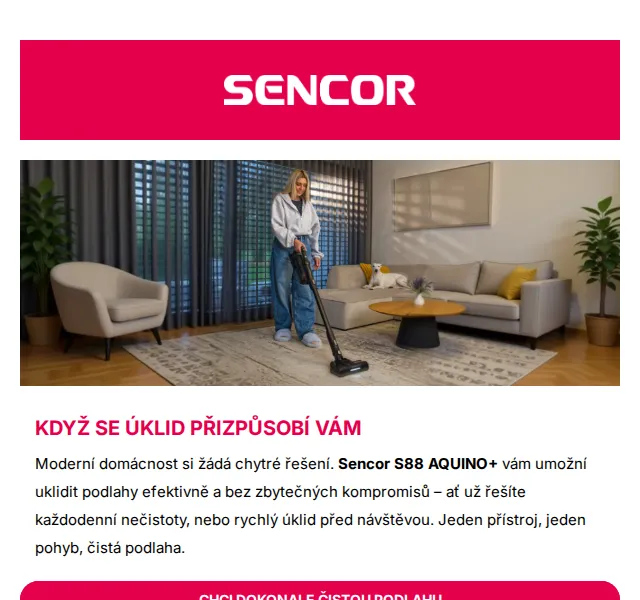 Sencor: Sencor S88 AQUINO+ 25% sleva – červenec 2026 | Nuslet.cz