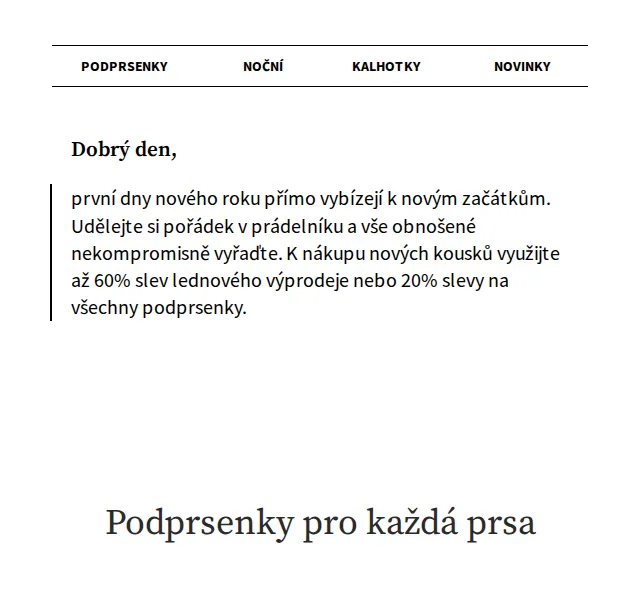 Astratex.cz: Slevy až 60 % a 20 % na podprsenky – leden 2026 | Nuslet.cz