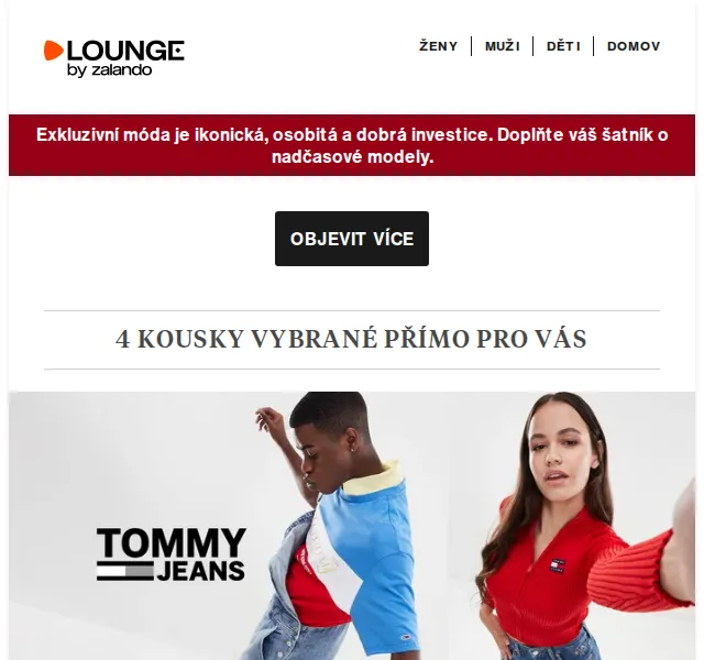 Lounge by Zalando: Timberland, Tommy Jeans, Champion – slevy až 80 % – červenec 2026 | Nuslet.cz