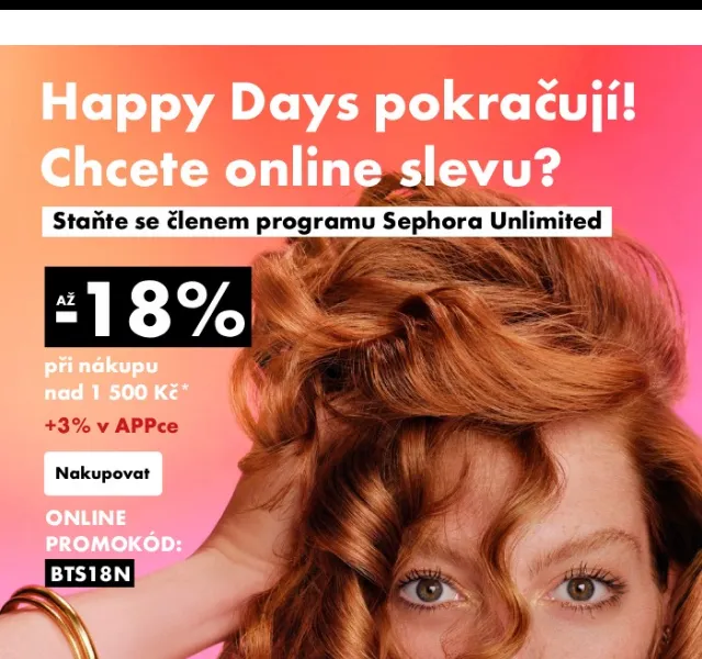 Sephora: Sleva až 21 % pro nové členy + dárek – červenec 2026 | Nuslet.cz