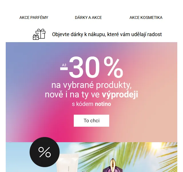 Notino: Až 30% sleva a dárky od Rabanne, NARS, Armani – červenec 2026 | Nuslet.cz