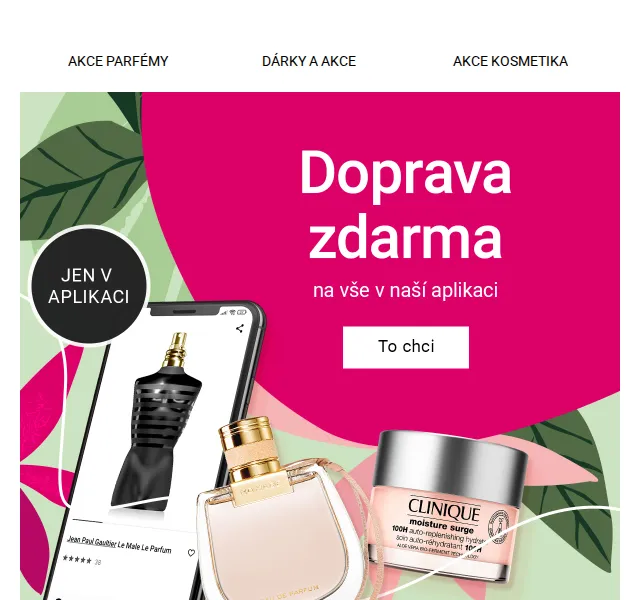 Notino: Doprava zdarma na vše v appce – akce jaro 2026 | Nuslet.cz