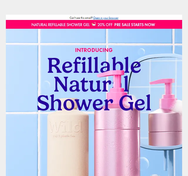 Wild: Zlevněný sprchový gel o 20 % – červenec 2026 | Nuslet.cz