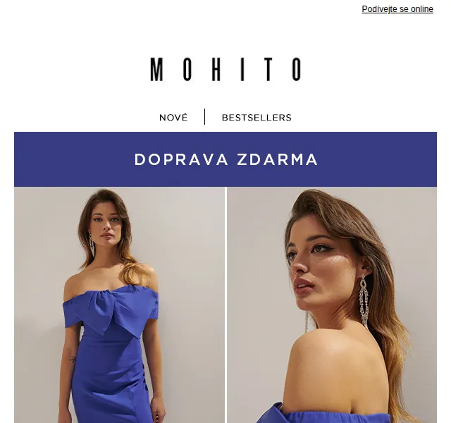 MOHITO: Doprava zdarma na jarní kolekci – červen 2026 | Nuslet.cz