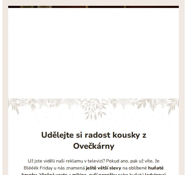 Ovečkárna: Blééék Friday slevy až 50 % + 250 Kč sleva – červenec 2026 | Nuslet.cz