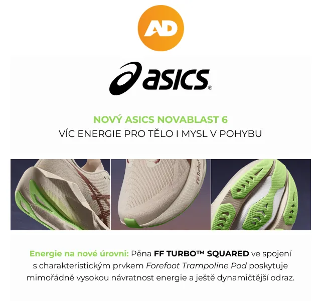 AD Sport: ASICS NOVABLAST 6 – běžecké boty 3999 Kč | Nuslet