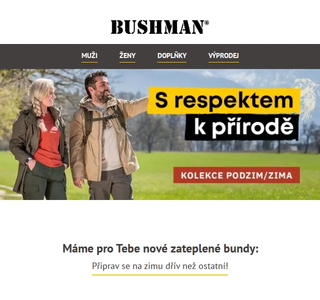 BUSHMAN: Nové zateplené bundy skladem – červenec 2026 | Nuslet.cz