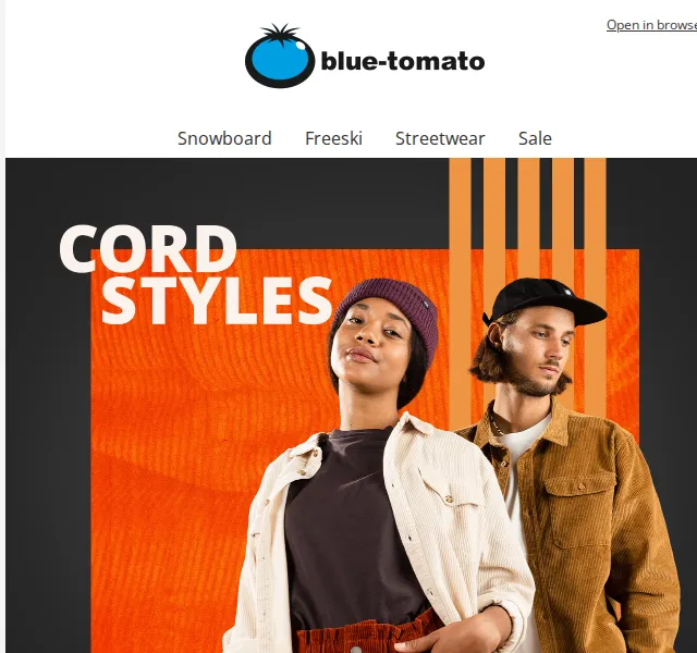 BLUE TOMATO: Corduroy kolekce – červen 2026 | Nuslet.cz