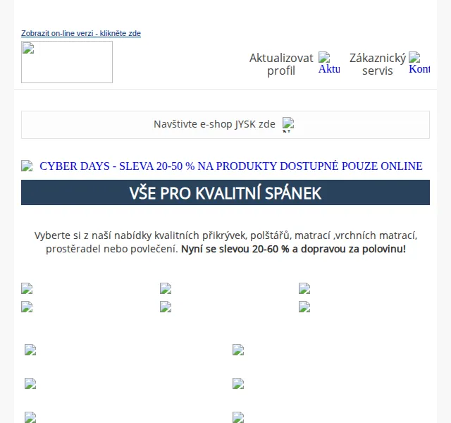 JYSK: Slevy 20-60 % a doprava za polovinu – červenec 2026 | Nuslet.cz