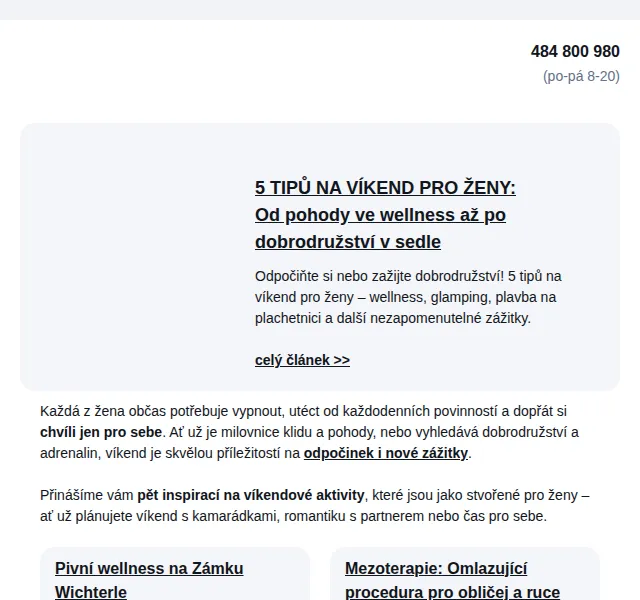 Adrop: Zážitky pro ženy – wellness a glamping – červenec 2026 | Nuslet.cz