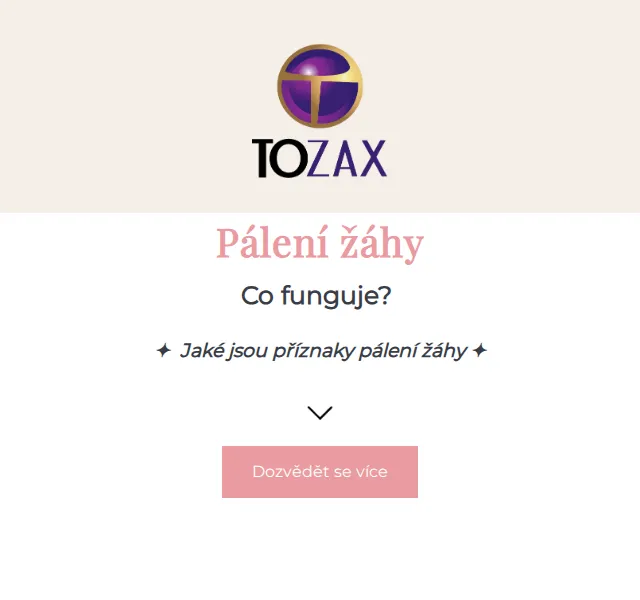 Tozax CZ: přípravky na pálení žáhy – červenec 2026 | Nuslet.cz