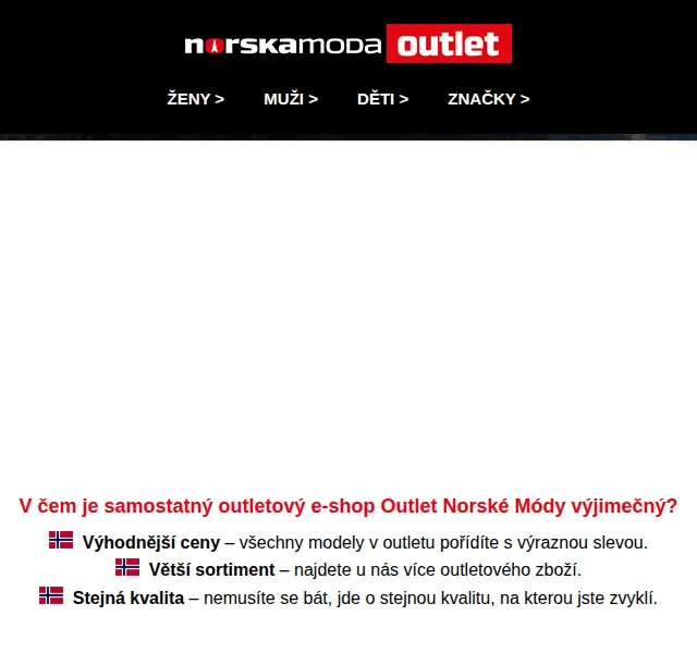 Norskamoda Outlet: zimní výprodej se slevou až 60 % – červen 2026 | Nuslet.cz
