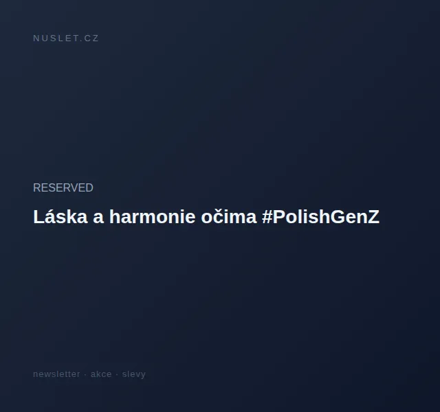 RESERVED: limitovaná kolekce RE.DESIGN – červen 2026 | Nuslet.cz