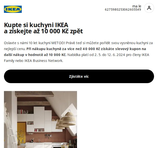 Ikea: Až 10 000 Kč zpět na kuchyni – červenec 2026 | Nuslet.cz