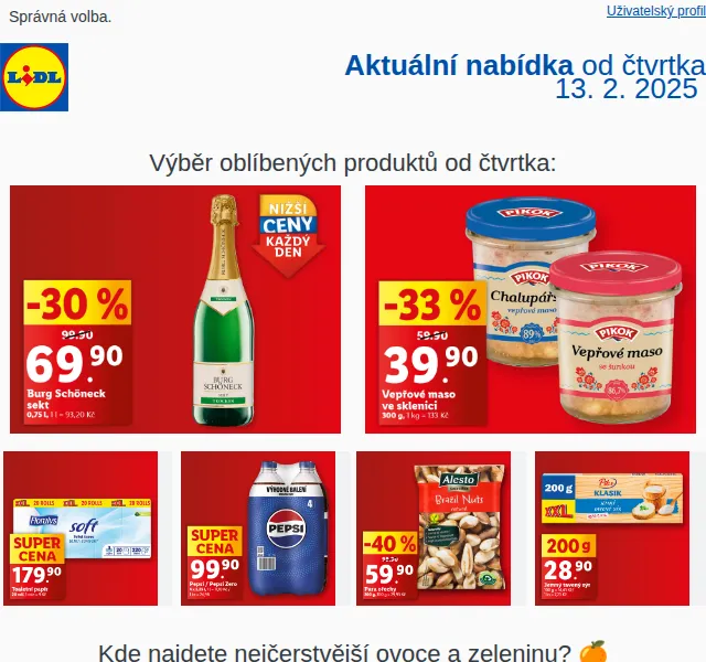 Lidl: Nová nabídka od čtvrtka – únor 2025 | Nuslet.cz