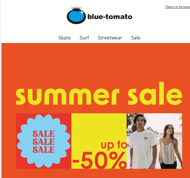 BLUE TOMATO: Beachwear Sale sleva až -50 % – červen 2026 | Nuslet.cz