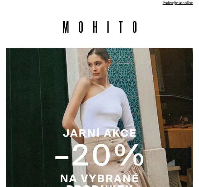 MOHITO: -20 % na VYBRANÉ produkty – červenec 2026 | Nuslet.cz