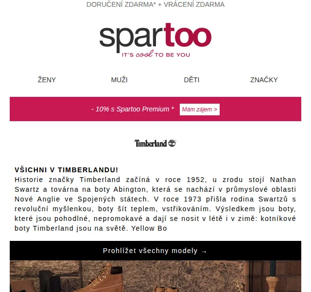 Spartoo.cz: Módní kousky Timberland, Ralph Lauren a dalších – červenec 2026 | Nuslet.cz