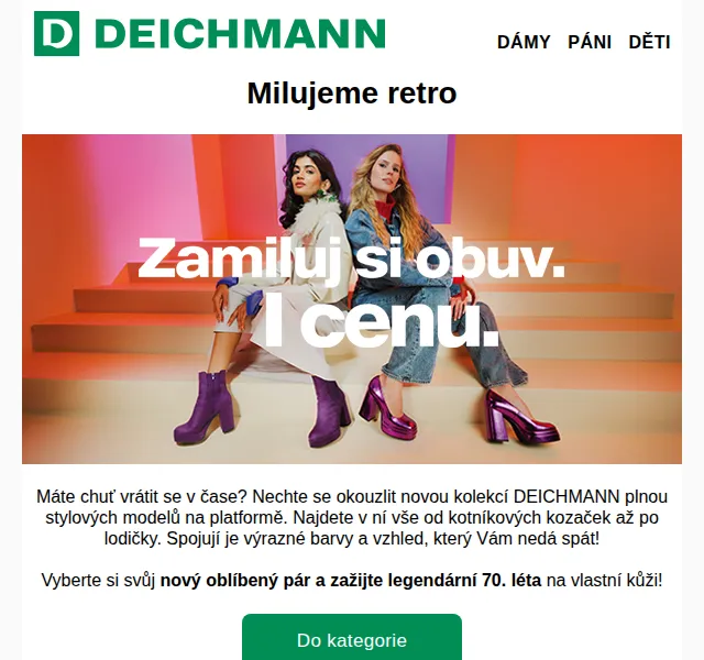 DEICHMANN: Retro platformy – červenec 2026 | Nuslet.cz