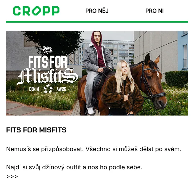 Cropp: Džíny a móda pro všechny – srpen 2026