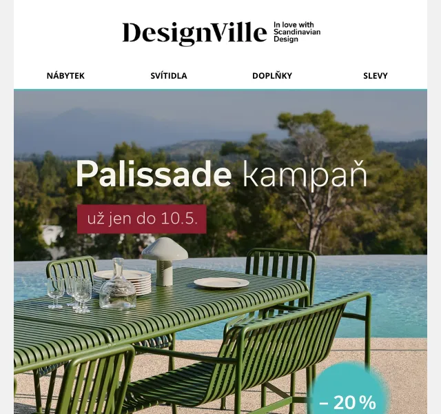 DesignVille: -20 % na Palissade od HAY – květen 2026