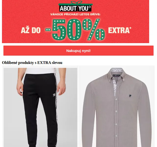 ABOUT YOU: Zimní výprodej s extra slevou až -50 % – červenec 2026 | Nuslet.cz