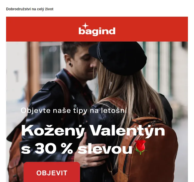 Bagind: Valentýnská sleva 30 % – červenec 2026 | Nuslet.cz