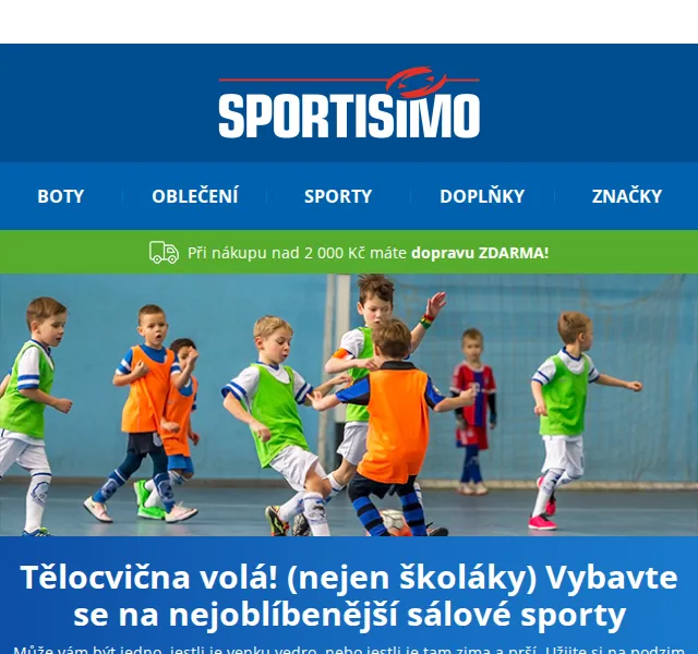Sportisimo: Vybavení na sálové sporty – září 2022 | Nuslet.cz