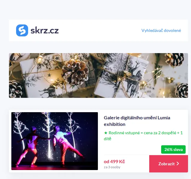 Vánoce na Skrz: dárky do 500 Kč – červenec 2026 | Nuslet.cz
