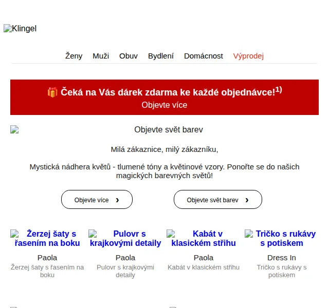 KLiNGEL: Dárek zdarma a podzimní kolekce – červenec 2026 | Nuslet.cz