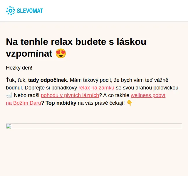 Slevomat: Wellness pobyty od 1 350 Kč – červen 2026 | Nuslet.cz