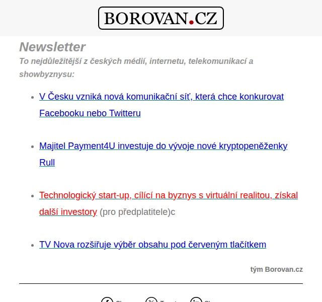 Aleš Borovan: Komunikační síť, kryptopeněženka Rull, VR investice – červen 2026 | Nuslet.cz