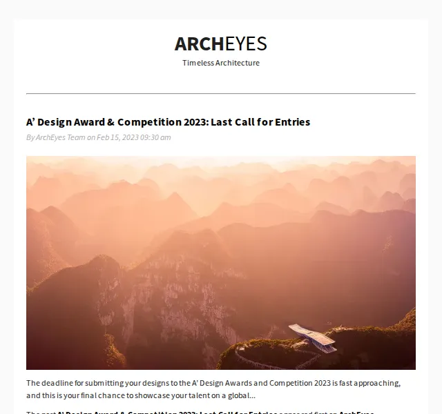 ArchEyes: Architektonický newsletter – červenec 2026 | Nuslet.cz