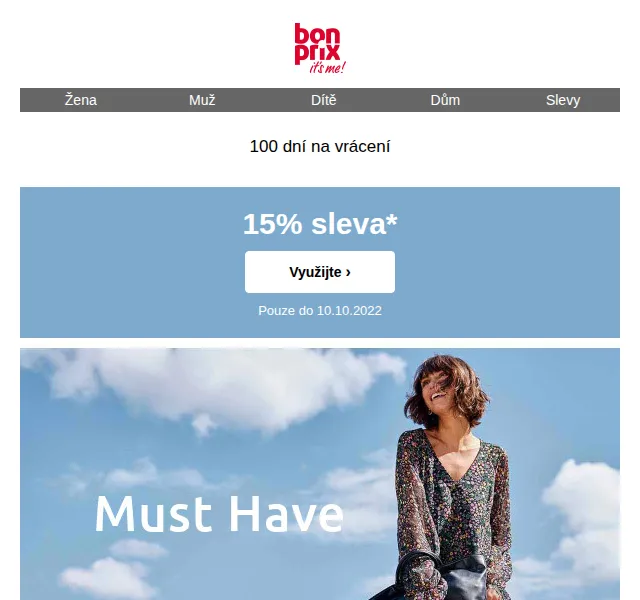bonprix: 15% sleva na vše – červenec 2026 | Nuslet.cz