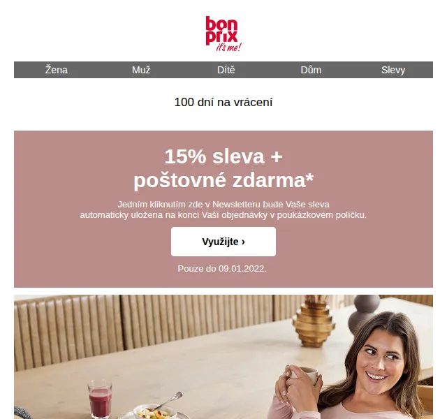 Bonprix: 15% sleva + poštovné zdarma – červen 2026 | Nuslet.cz