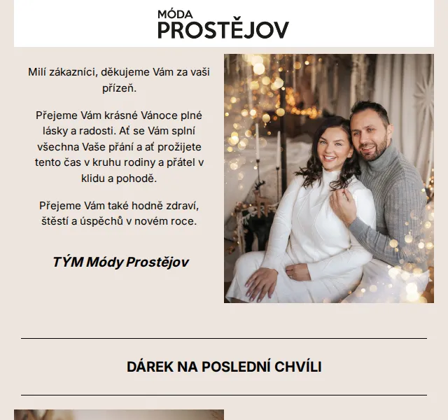 Móda Prostějov: Dárkový poukaz na poslední chvíli – červen 2026 | Nuslet.cz