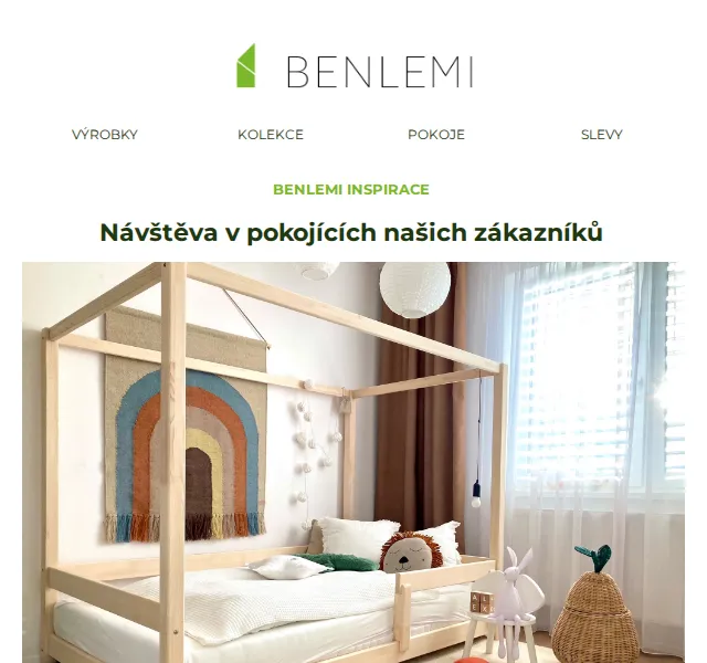 Michal z rodiny Benlemi: Sleva 7 % na domečkové postele – červenec 2026 | Nuslet.cz