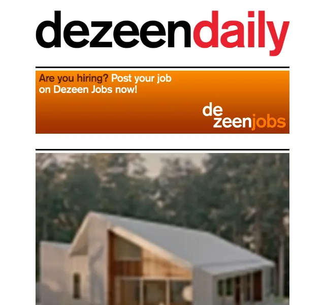 Dezeen Daily: Nová kolekce architektury a designu – červenec 2026 | Nuslet.cz