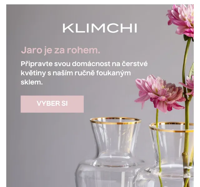 KLIMCHI: Ručně foukané sklo na jaro – červenec 2026 | Nuslet.cz