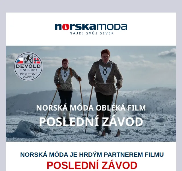 Norskamoda: Svetry Devold až 30 % – červen 2026 | Nuslet.cz