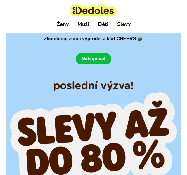 Dedoles: Slevy až 80 % – únor 2026 | Nuslet.cz