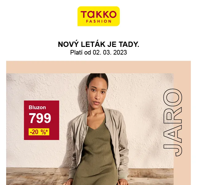 Takko Fashion: 20% sleva na prospektové zboží – červen 2026 | Nuslet.cz
