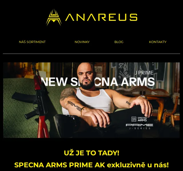 ANAREUS: Specna Arms PRIME AK J-series – červenec 2026 | Nuslet.cz