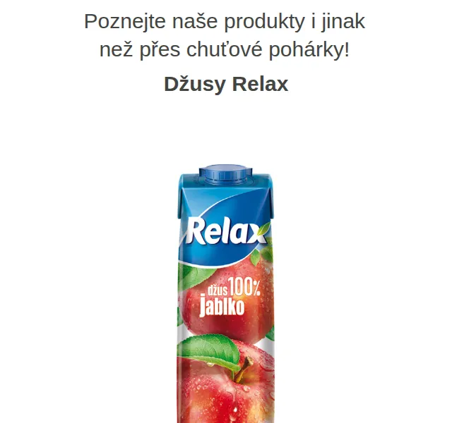 Váš HRUŠKA tým: Džusy Relax a Kubík od 14,90 Kč – červenec 2026 | Nuslet.cz