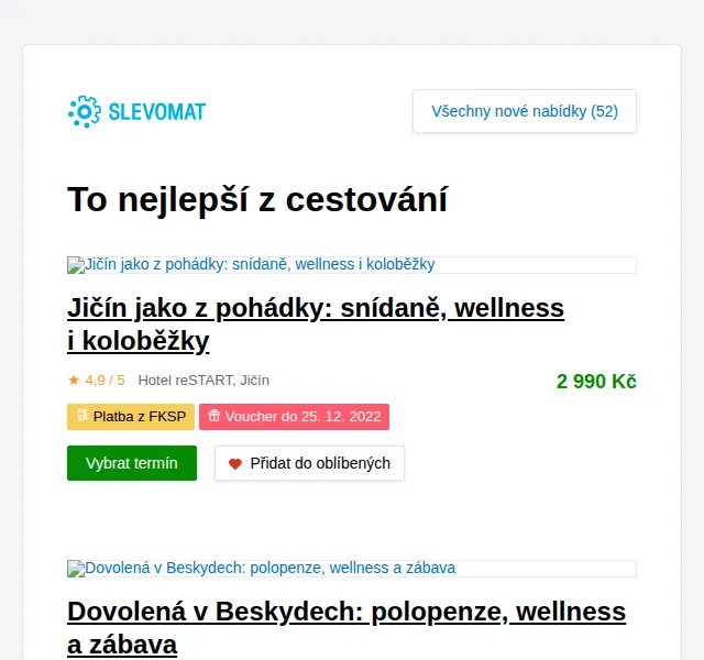 Slevomat: Dovolená v Beskydech s polopenzí od 2 190 Kč – červenec 2026 | Nuslet.cz
