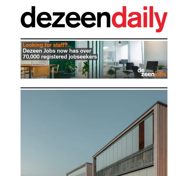 Dezeen Daily: nová architektura a design – červen 2026 | Nuslet.cz