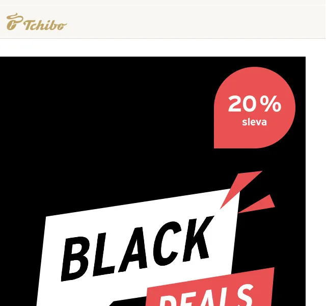 Tchibo: BLACK DEALS se slevou 20 % – červen 2026 | Nuslet.cz