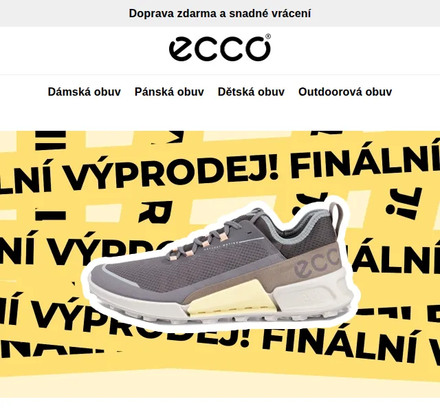 ECCO: Sleva až 50 % – červenec 2026 | Nuslet.cz