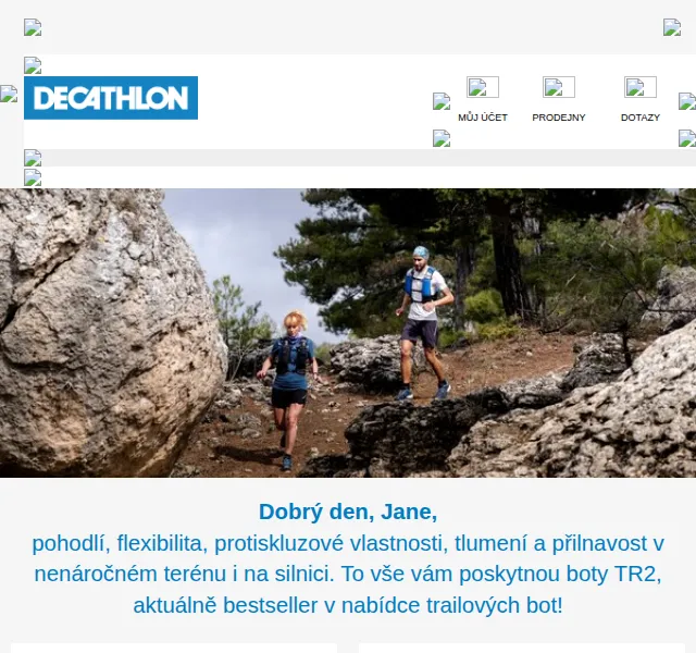 DECATHLON: trailové boty TR2, XT8 a MT2 od 1 399 Kč – červen 2026 | Nuslet.cz